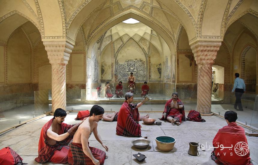 مجسمه های مومی حمام وکیل در شیراز